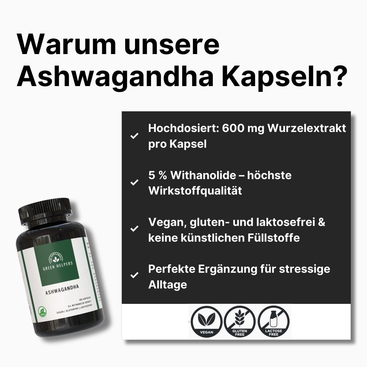 Ashwagandha Kapseln kaufen Green Helpers