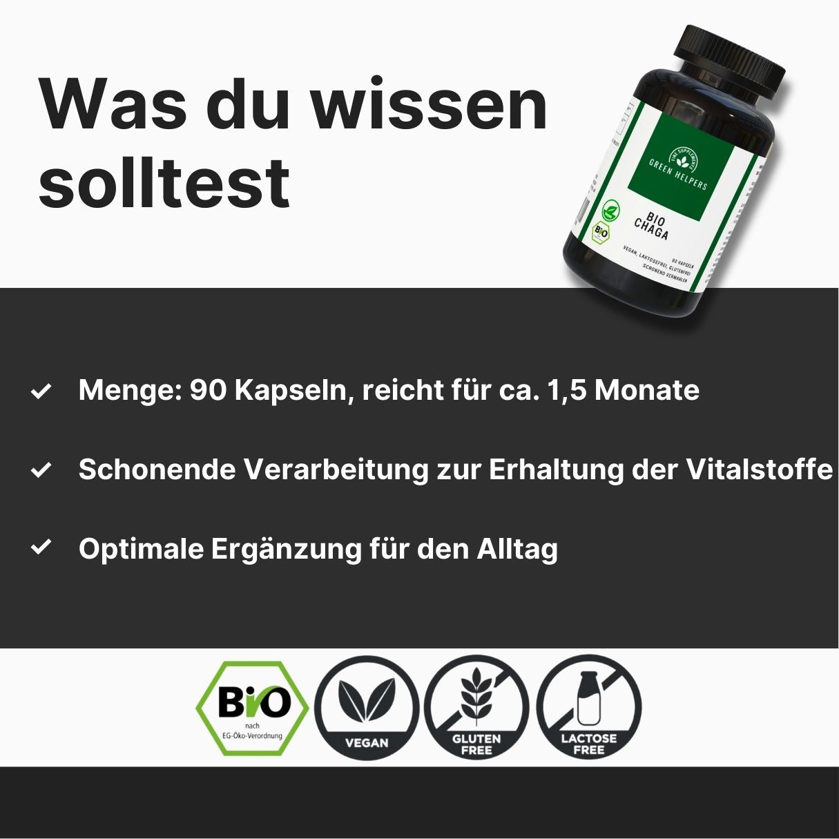 Chaga Kapseln kaufen Bio Vitalpilz Wissen