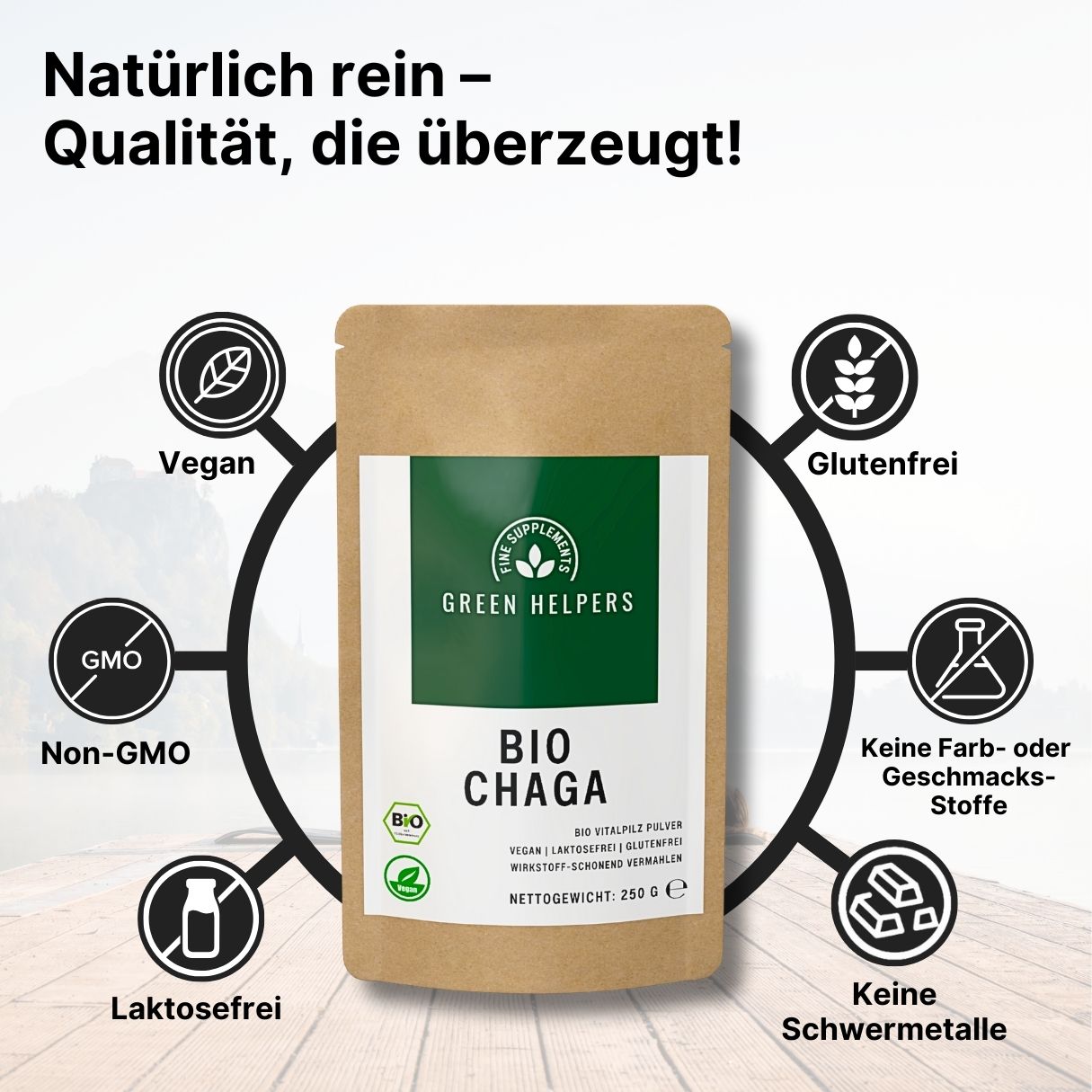 Chaga Pulver kaufen Bio 250 g Fakten