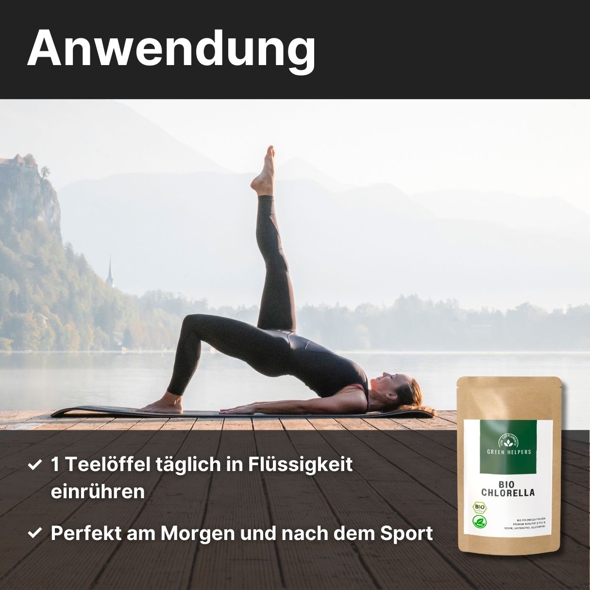 Chlorella Pulver kaufen Bio 250 g Anwendung