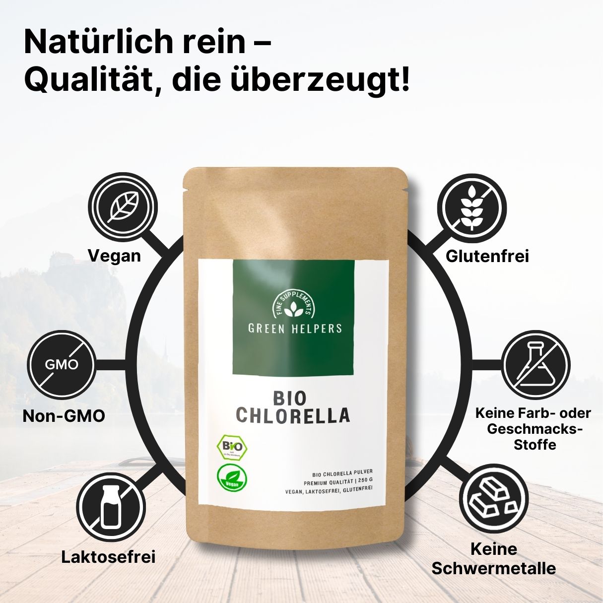 Chlorella Pulver kaufen Bio 250 g Fakten