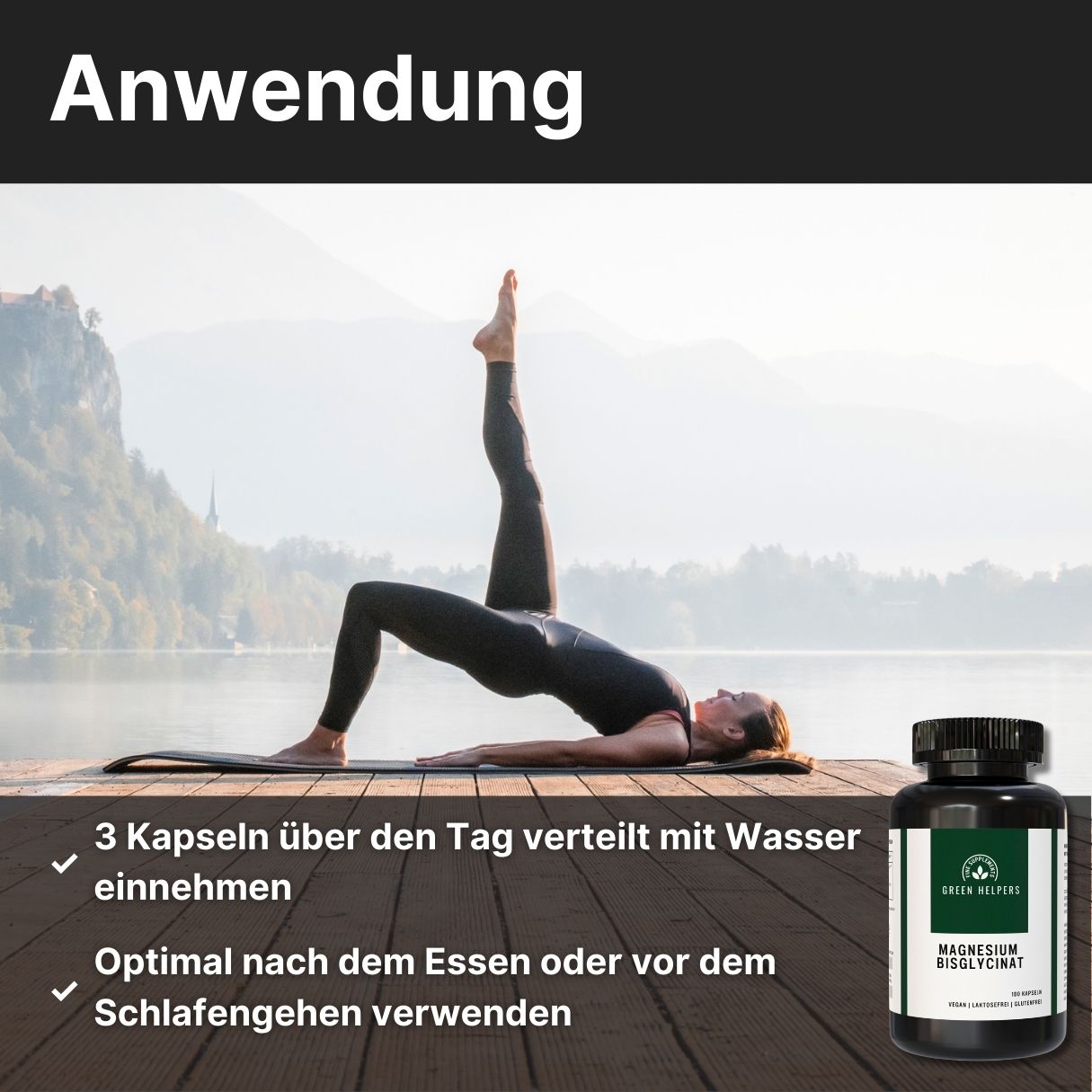 Magnesium-Bisglycinat kaufen 180 Kapseln Magnesium-Glycinat kaufen Anwendung