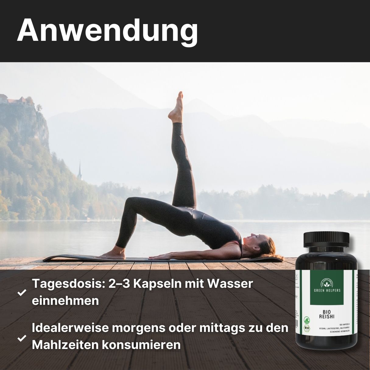 Reishi Kapseln kaufen Bio Vitalpilz Anwendung