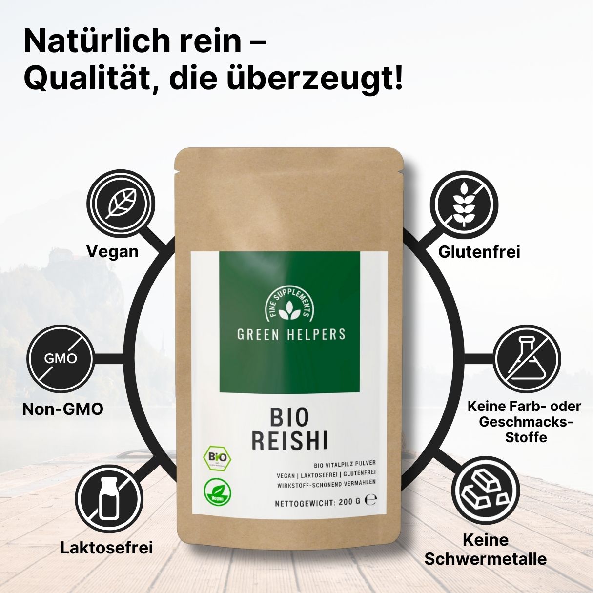 Reishi Pulver kaufen Bio Vitalpilz Fakten