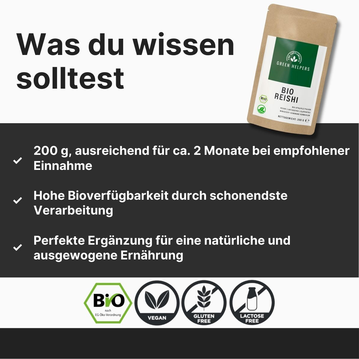 Reishi Pulver kaufen Bio Vitalpilz Wissen