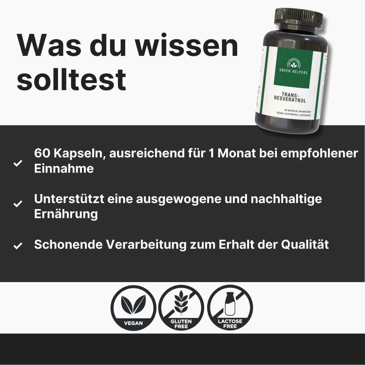 Resveratrol Kapseln kaufen Trans-Resveratrol Wissen