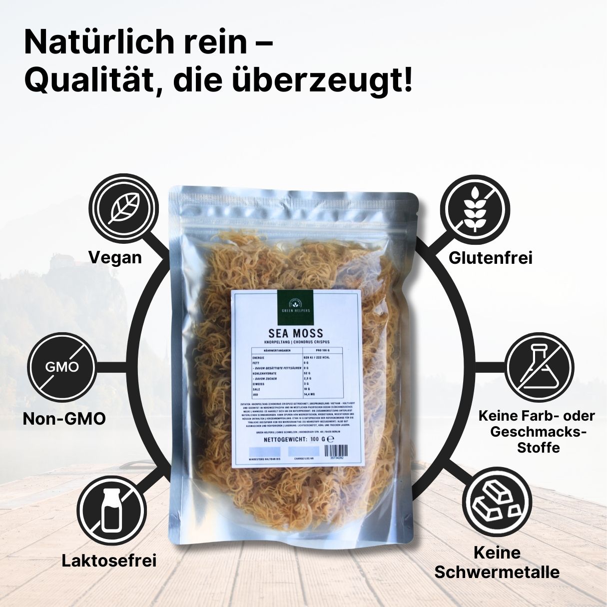 Sea Moss kaufen getrocknet ganze Alge Knorpeltang Chondrus Crispus Irish Moss Fakten